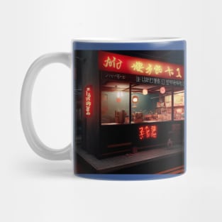 Cyberpunk Tokyo Ramen Shop Mug